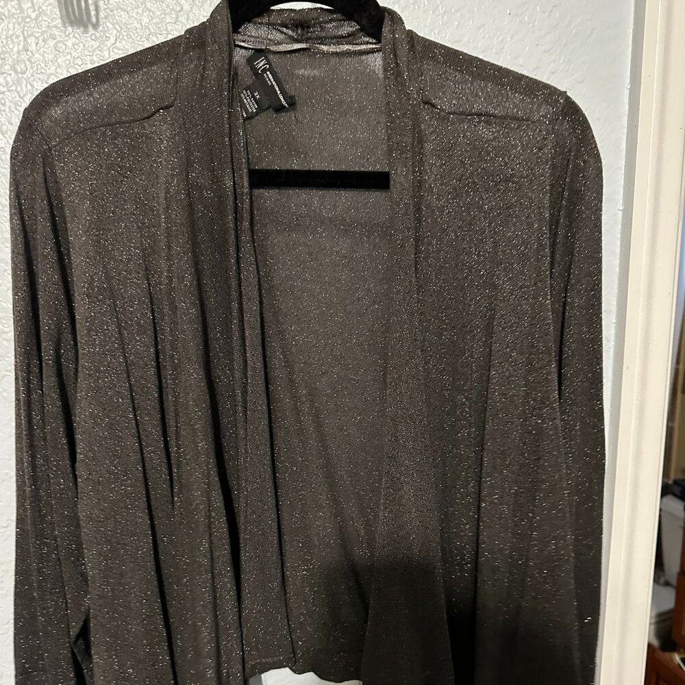 INC Shimmer Cardigan